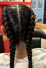 Charger l'image dans la galerie, Conrows Françaises sur cheveux lisse rallonges comprise