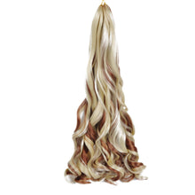 Charger l'image dans la galerie, Lot 8 extensions French Curl bouclées, 22", synthétiques, pour tressage femme