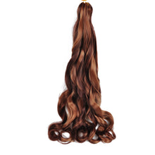 Charger l'image dans la galerie, Lot 8 extensions French Curl bouclées, 22", synthétiques, pour tressage femme