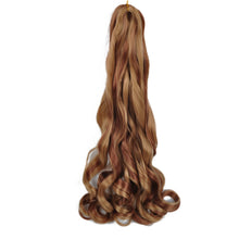 Charger l'image dans la galerie, Lot 8 extensions French Curl bouclées, 22", synthétiques, pour tressage femme