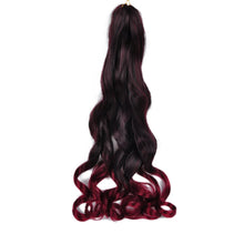 Charger l'image dans la galerie, Lot 8 extensions French Curl bouclées, 22", synthétiques, pour tressage femme