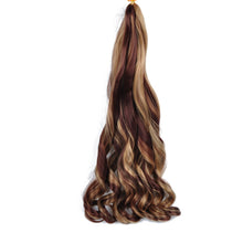 Charger l'image dans la galerie, Lot 8 extensions French Curl bouclées, 22", synthétiques, pour tressage femme