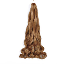 Charger l'image dans la galerie, Lot 8 extensions French Curl bouclées, 22", synthétiques, pour tressage femme