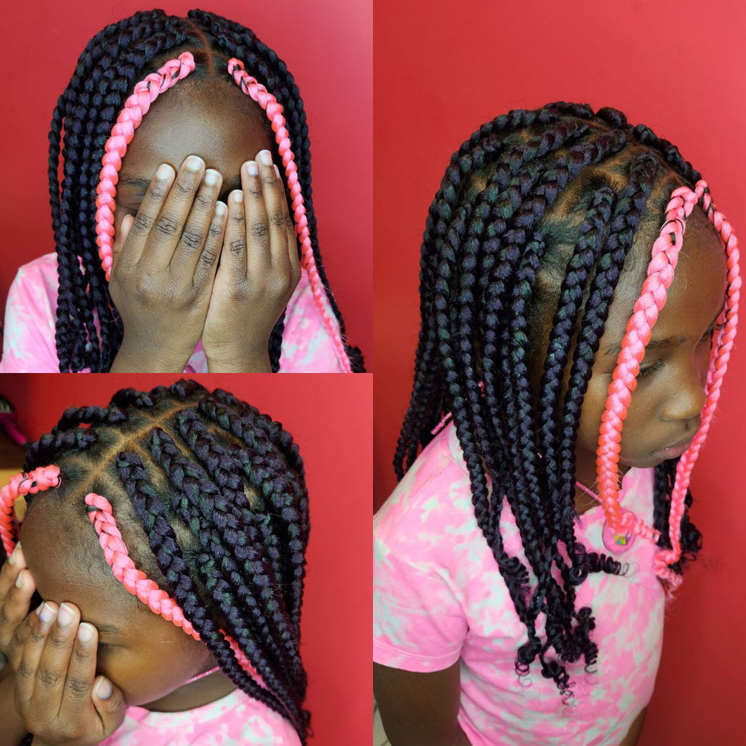 Tresses enfant avec rallonges