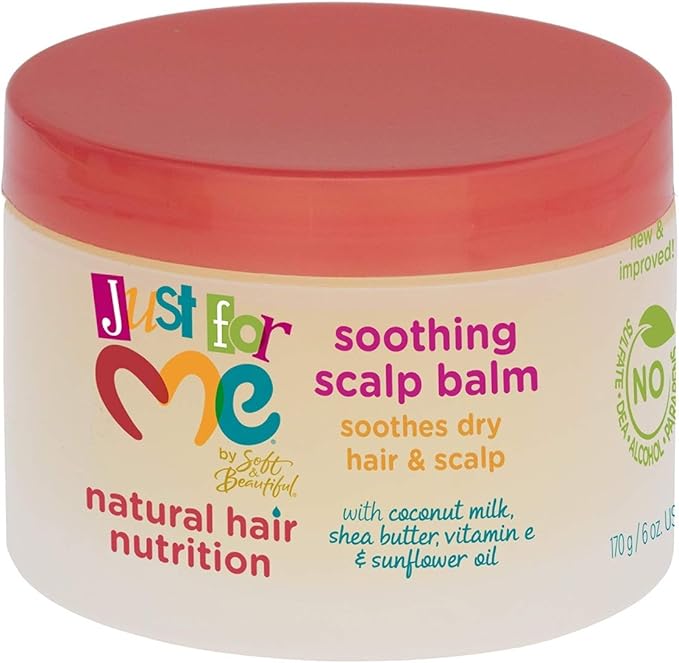 Just For Me Hair Milk Soothing Scalp Balm Jar, 6 Ounce