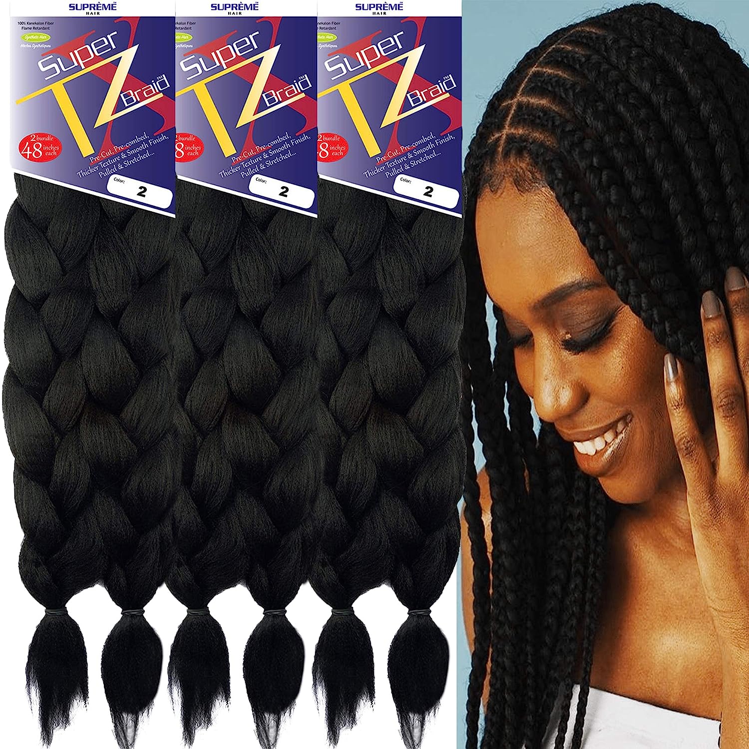 Lot De 48 Mèches Extensions Cheveux Synthétiques - Couleurs Variées (auburn, Blond...) - Longues, Raides