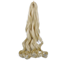 Charger l&#39;image dans la galerie, Lot de 8 paquets d&#39;extensions de cheveux bouclés french curl synthétiques bouclés pour tressage de femmes  de taille 22 inch
